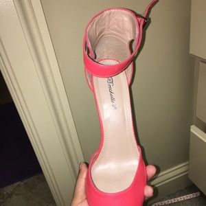 Salmon Strap Heels